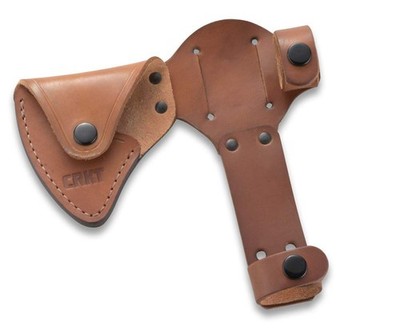 CRKT Woods Chogan Tomahawk Sheath D2730 Multiple Snaps Full Grained Leather