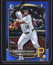 2025 Bowman Draft #BDC-126 Adonys Guzman Chrome Sky Blue Refractor
