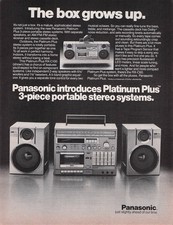 1982 Vintage Panasonic Platinum Plus Stereo System RX-C100 boombox ghettoblaster