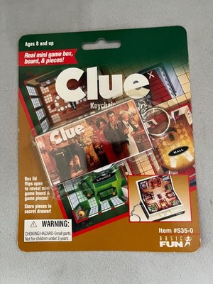 Clue Keychain New Sealed Basic Fun Mini Travel Board Game