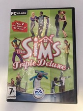 THE SIMS Triple Deluxe - PC CD-ROM (5-DISC SET) - inc House Party & On Holiday