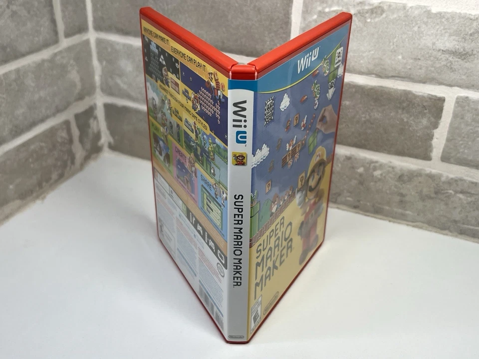 Super Mario Maker With Box Cover And Artbook (Nintendo Wii U, 2015) CIB Complete - Image 2 of 4