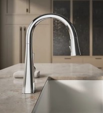 Kohler Graze K-22063-CP Polished Chrome Pull Down Kitchen Faucet