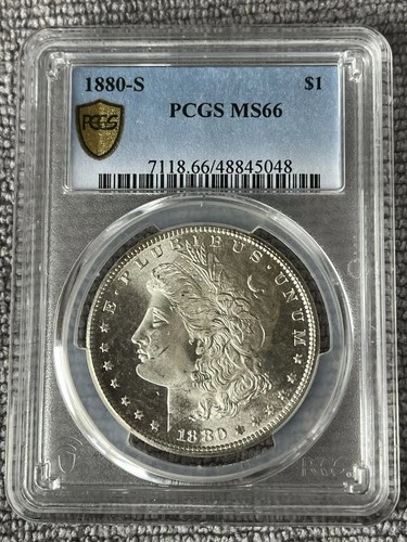 1880 S Morgan Silver Dollar PCGS MS66