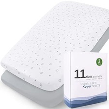Bassinet Sheets 2 Pack, Fit for 4moms Breeze Plus Bassinet not playard