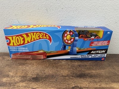 Hot Wheels Action Spin and Score Track Set with Special Edition Car New