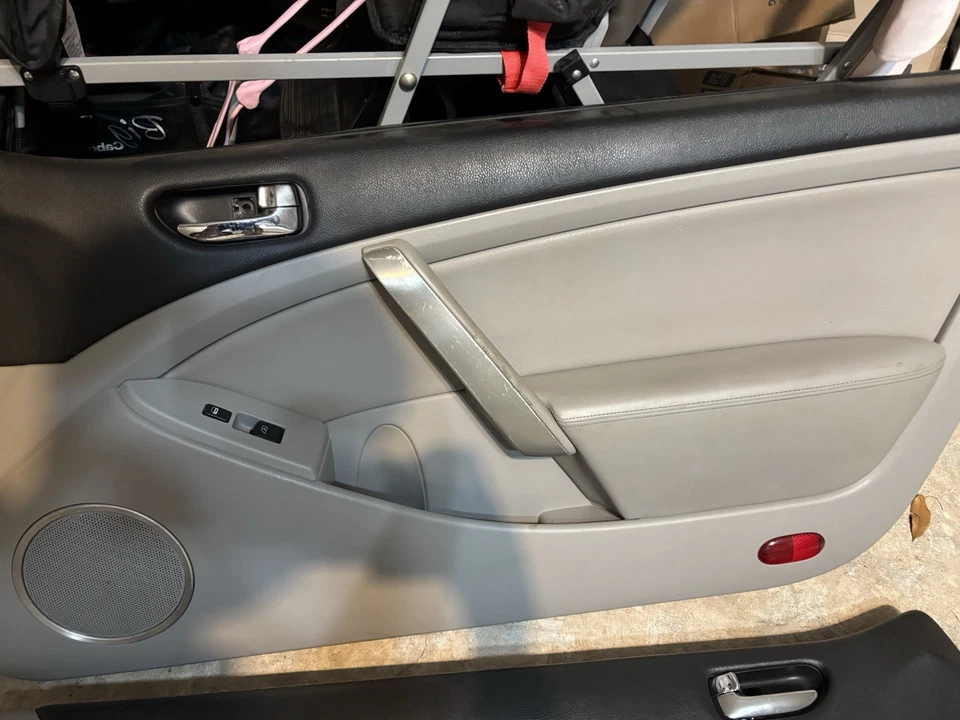 03 04 INFINITI G35 前左 + 右门装饰面板一对棕褐色 — 第 3/3 张图片