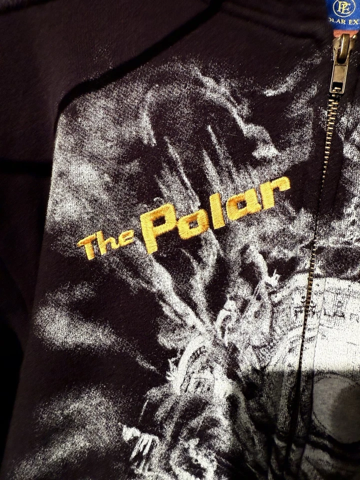 Sudadera con Capucha Polar Express True Believer Unisex Cosida RARA con Licencia Oficial Foto 4 de 4