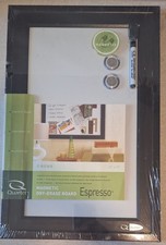 Quartet Espresso 11 17 Magnetic Dry Erase Board W/ Magnets  Dry Erase Marker
