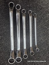 Snap-on Tools 5 Piece Sae Deep Off-set Box-end Wrench Set 38 To 78 Xo605