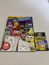 Crayola Limited Edition RETIRED COLORS Coloring Book 8 pack Matching Crayons