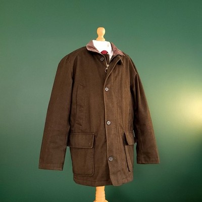 Barbour Herringbone Challenger Jacke Herren Large Regular olivgrün wasserdicht