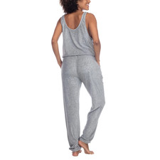 Retail price 68.00 Honeydew Intimates Just Chillin Jumpsuit, Gray, S