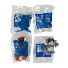 KFC Pokemon Plush Toys Lot of 4 1998 Edition Seel Vulpix Zubat Dratini