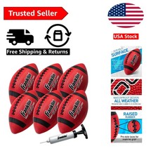 Kids Junior Grip-Rite Youth Junior Size Rubber Footballs - Peewee Kids Durabl...