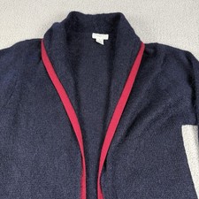 Vintage 80s Christian Dior Cardigan Sweater Small Mohair Open Front Coatigan