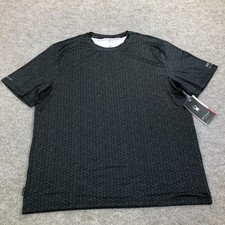 Spyder Rash Guard Shirt Mens Large Black UPF 30 Swim Quick Dry S627A30