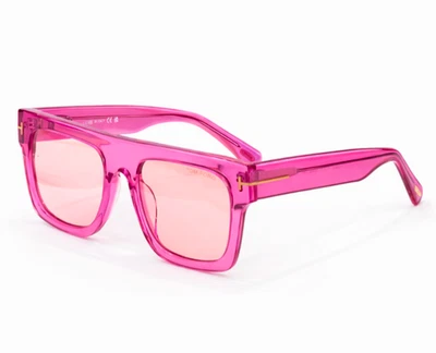 Tom Ford Fausto Gafas de sol FT0711 Rosa 53-20-145mm Con Estuche Nuevo - Imagen 1 de 4