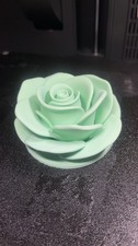 Green Artificial Rose Arrangement in Plastic Flower Pot Centerpiece