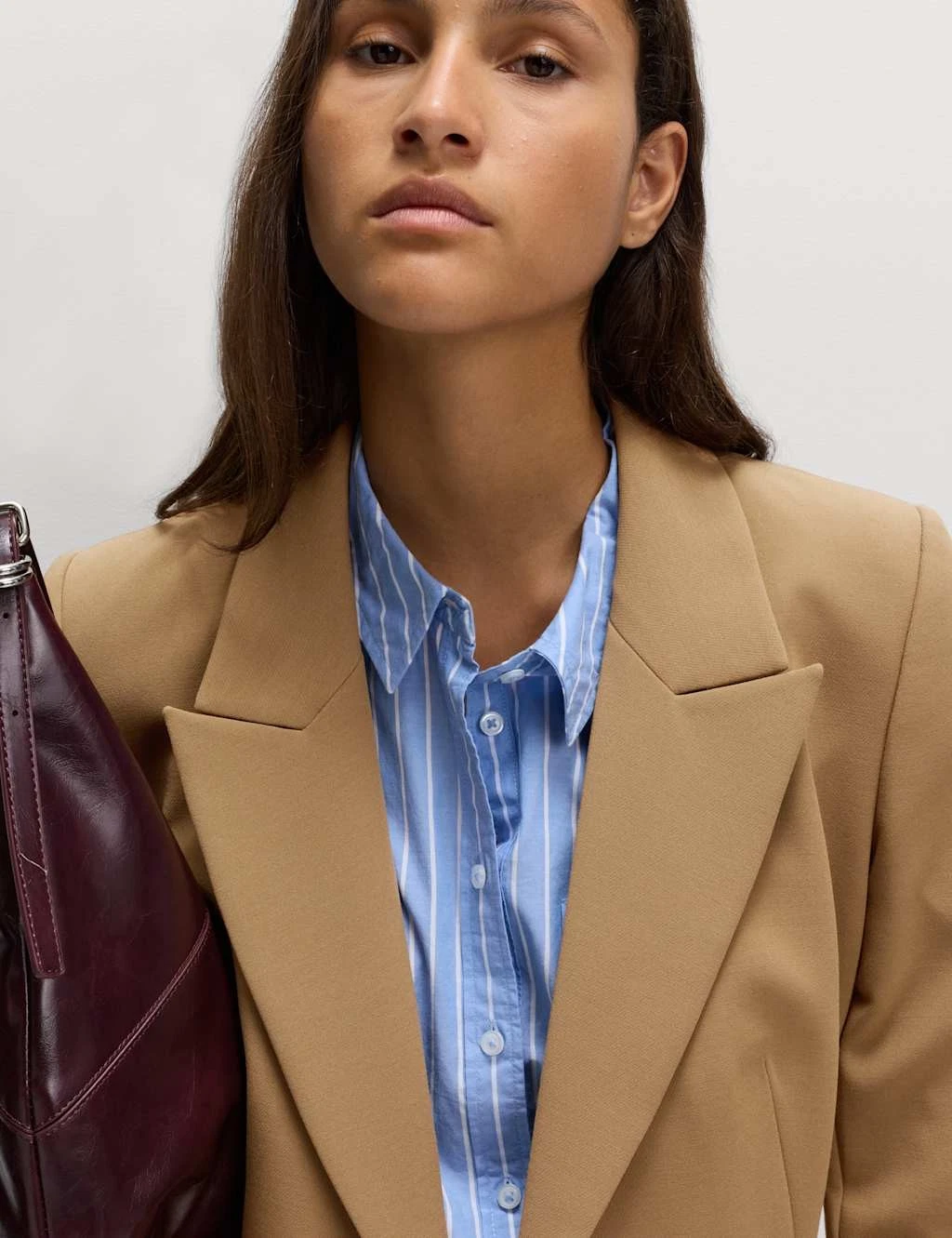 Marks & Spencer Womens Casual Blazer in Camel - M&S
Opens in a new window or tab