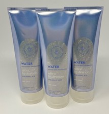 3 BATH  BODY WORKS WATER WINTER MINT ULTIMATE HYDRATION CREAM LOTION HYALURONIC