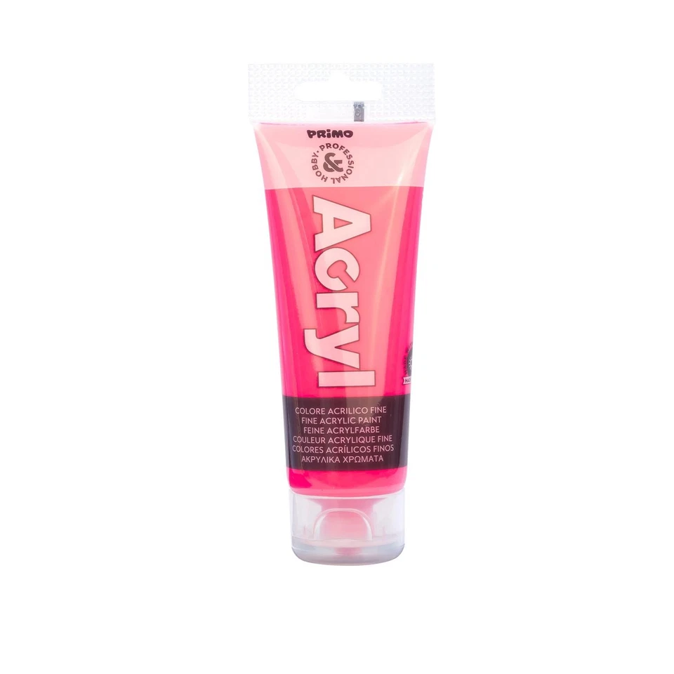 [420TAF75370] Primo Tube Soft Plastique 75ml Peinture Acrylique Fine FLUO fuc... - Photo 1/1