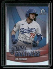 Luis Rodriguez 2022 Bowman Chrome Shades of Greatness Los Angeles Dodgers #SG-28