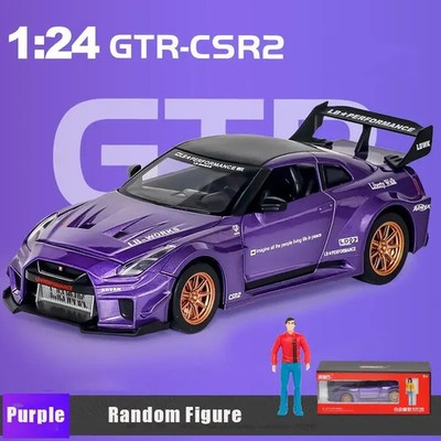 1:24 for  Nissan GTR CSR2 Alloy Race Cars Toy Diecast Vehicles Metal Model