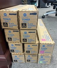 Konica Minolta Bizhub TN221K Black Toner Cartridge 270g LOW YIELD Lot Of 10 OEM