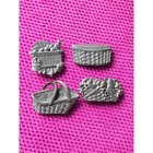 Longaberger Pewter Basket Magnets