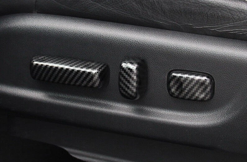 For Honda CRV CR-V 2012-2016 Carbon Fiber Power Seat Control Button Cover Trim