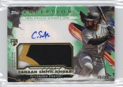 2023 Topps Inception Green /99 Canaan Smith-Njigba RPA Rookie Patch Auto RC 1v3