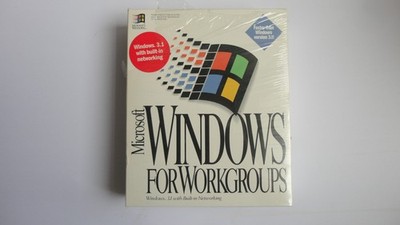 Microsoft Windows for Workgroups Windows 3.11 Original Box  3.5 Floppy Pre owned