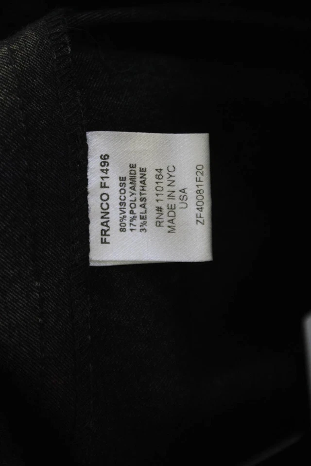 Pantalones de vestir Avenue Montaigne para mujer a cuadros elásticos cónicos multicolor talla 4 Foto 4 de 4