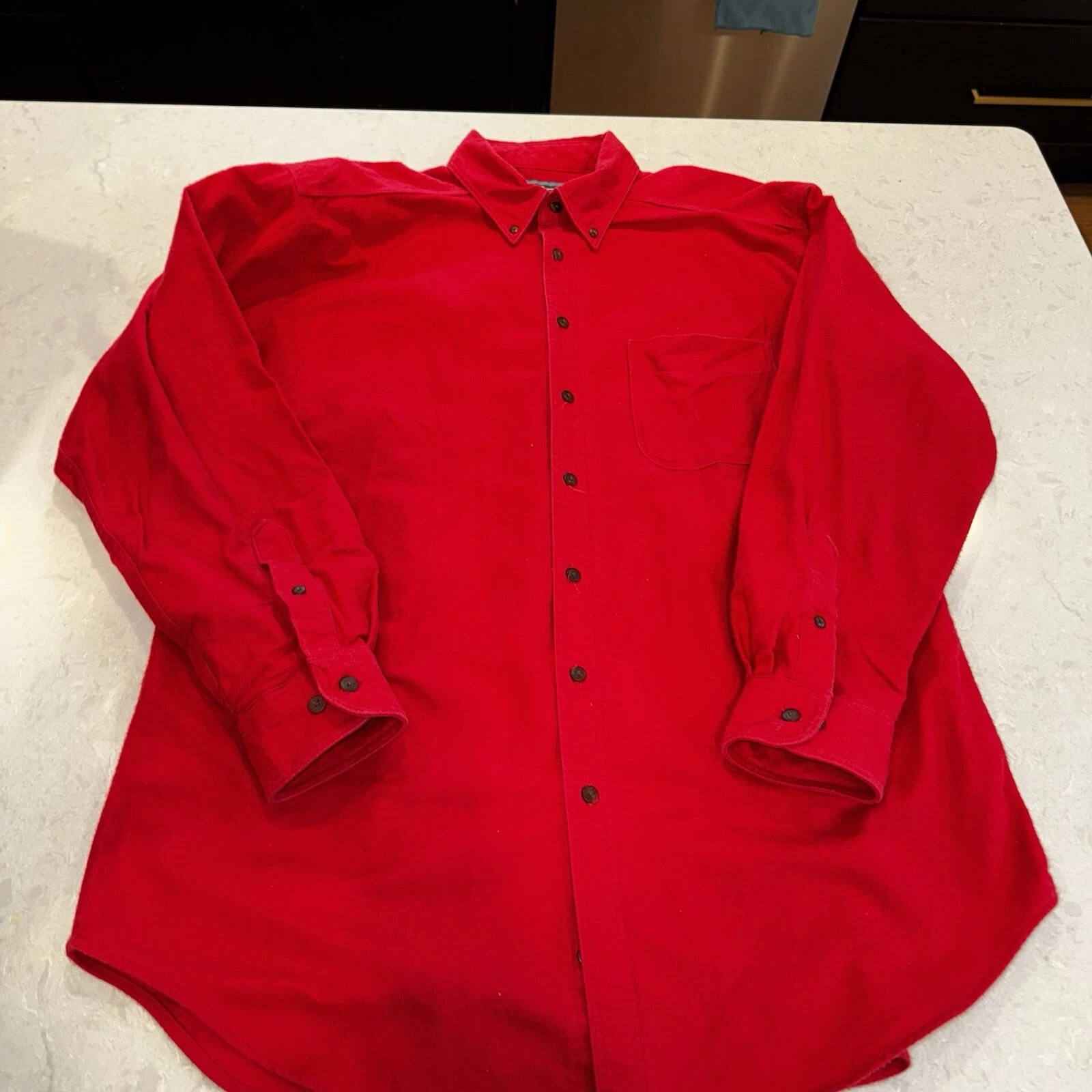 Vintage Woolrich Shirt Mens Large Red Chamois Flannel Outdoor Casual Pocket
Opens in a new window or