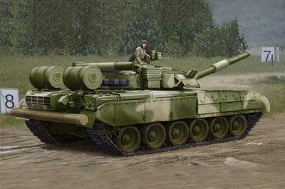 Trumpeter 09581 1:35 Russian T-80UD Main Battle Tank Plastic Model Kit - Early
