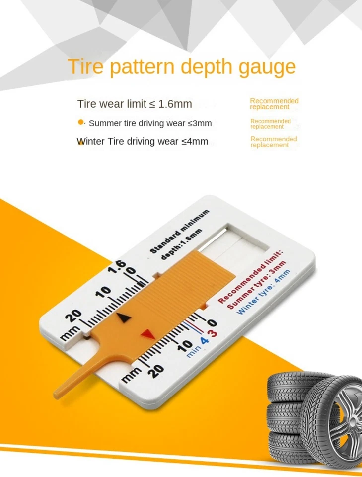 Indicador de profundidad de neumáticos de rueda de coche TXTB1 0-20 mm Foto 3 de 4