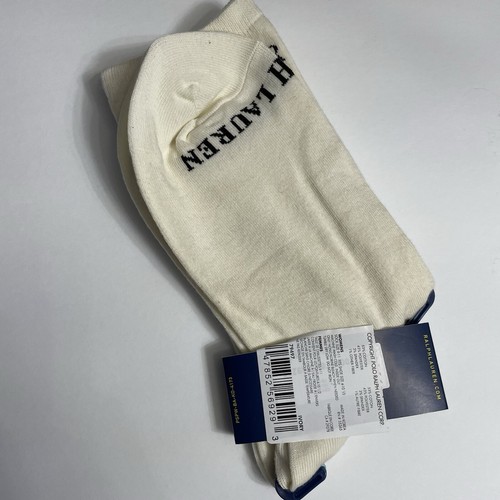 Polo Ralph Lauren Women's Polo Bear Trouser Socks Ivory, Big Brown Bag Exclusive - Picture 3 of 4