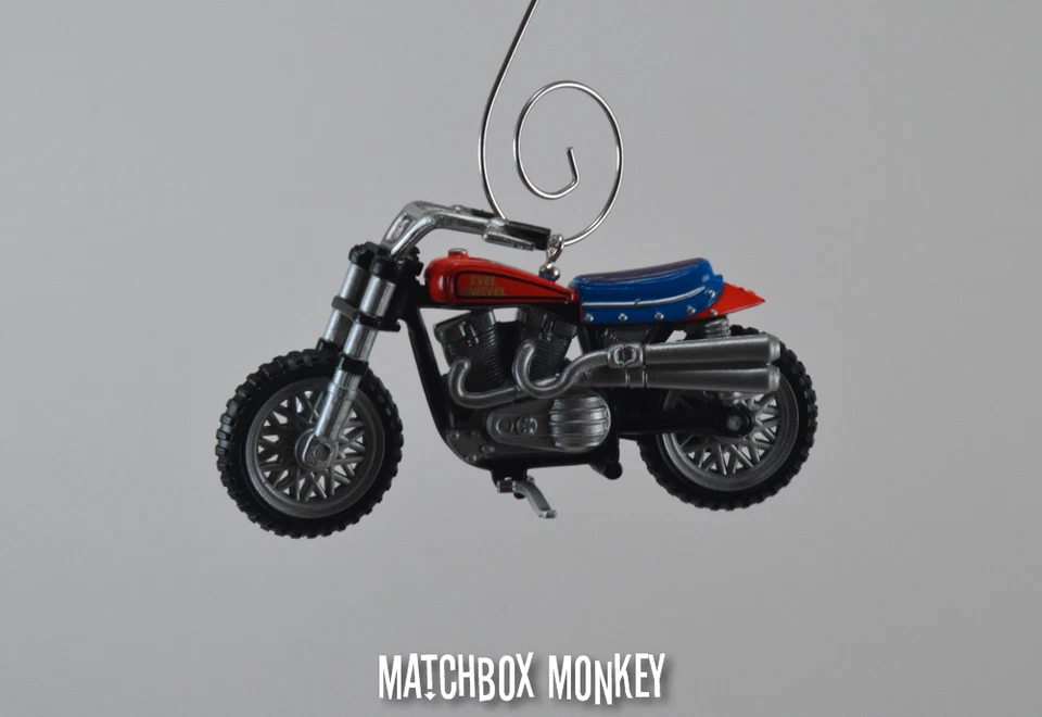 Daredevil Evel Knievel Harley Davidson XR750 Stunt Bike Motorcycle Ornament - Image 4 of 4