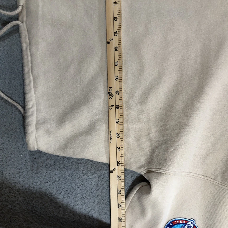 Suéter Hm Recortado Sudadera con Capucha Para Mujer’s L Beige LA Dodgers Parche  Foto 3 de 4