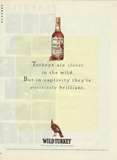 1995 Austin Nichols Wild Turkey Bourbon Whiskey print ad 90's advertisement