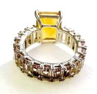 HSN Colleen Lopez Sterling Silver  Madeira Citrine & Amethyst Band Ring 6 — photo 5
