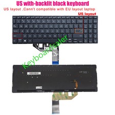 Black US backlit Keyboard for Asus VivoBook E510 E510M E510MA L510 L510M L510MA
