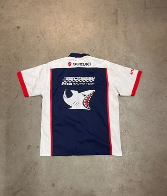 Vintage Suzuki Joe Darcey ATTACK racing team shirt, Size XXL