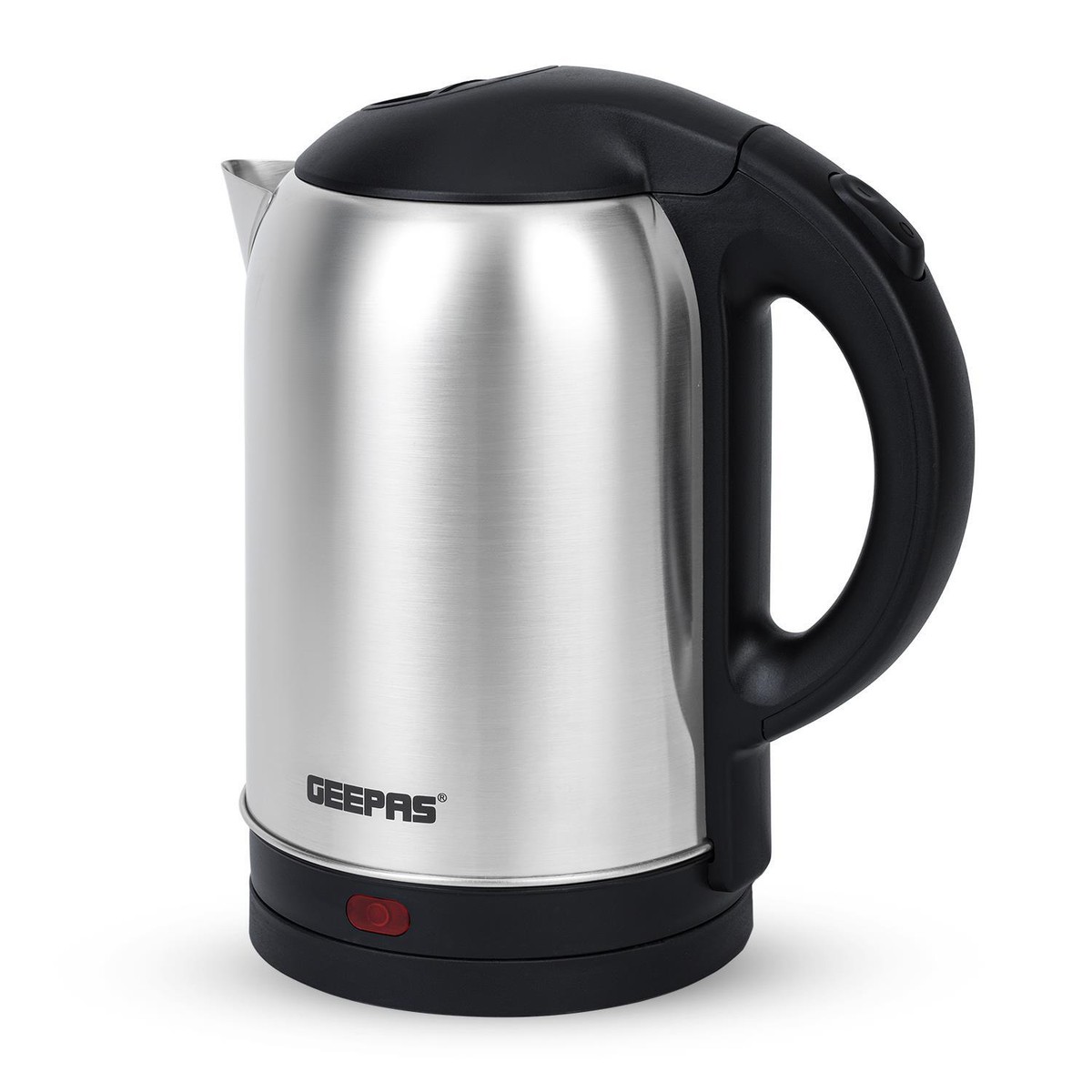 GEEPAS Electric Kettle Stainless Steel Cordless Jug Overheat
