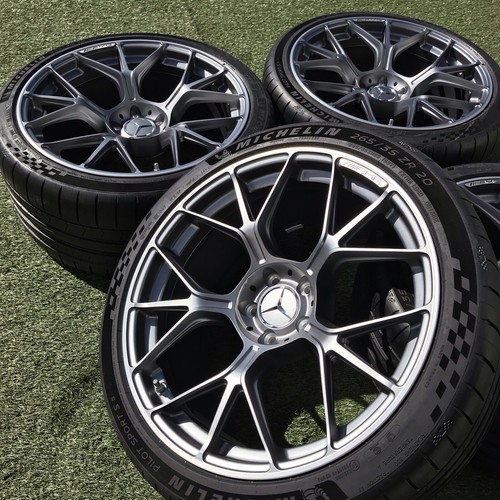20 MERCEDES CLE RIMS TIRES TPMS OEM STOCK SET GENUINE Grey CLE53 CLS E53 - Picture 3 of 24