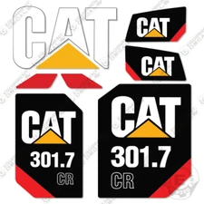 Fits Caterpillar 301.7 CR Excavator Decal Kit - 2018 to 2019 - 7 YEAR 3M VINYL!
