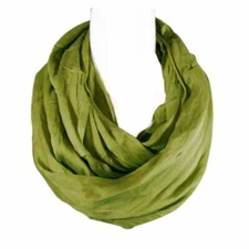 Wrapables Lightweight Silky Soft Infinity Loop Scarf, Olive