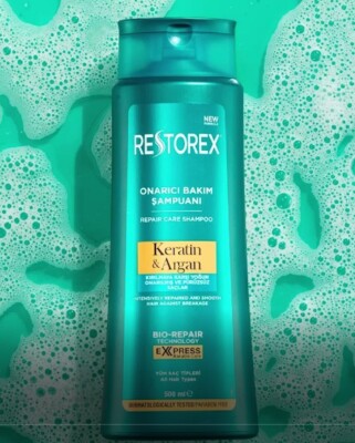 Restorex Repair & Care Shampoo mit Keratin & Argan, pflegt, stärkt & glättet