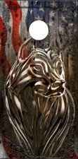 Ghost Wolf Lines LAMINATED Cornhole Wrap Bag Toss Skin Decal Sticker